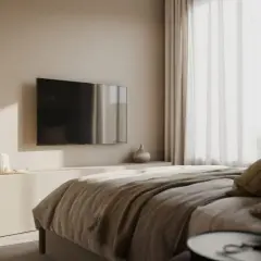 Na jakiej wysokości telewizor w sypialni, aby uniknąć bólu szyi?